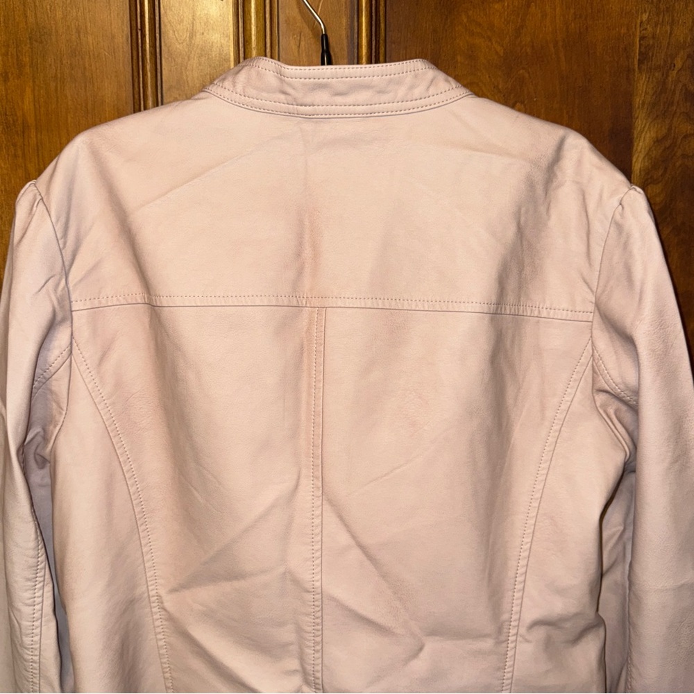NWT Kaari Blue Vegan Leather Jacket, size XL - Picture 10 of 14